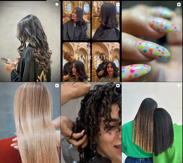نمونه کار های سالن زیبایی شیرینی جابری در شیراز