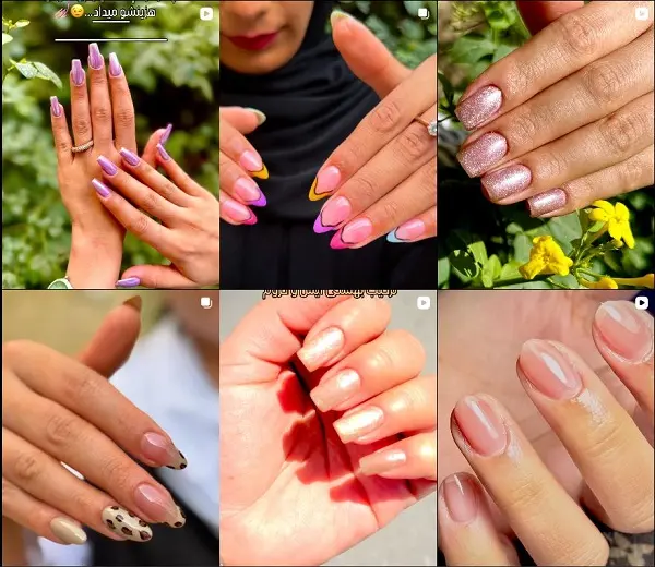 ناخن کار در کرمان؛ فائزه سعیدی