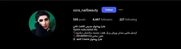 ناخن کار حرفه ای اردبیل، عذرا روحنواز